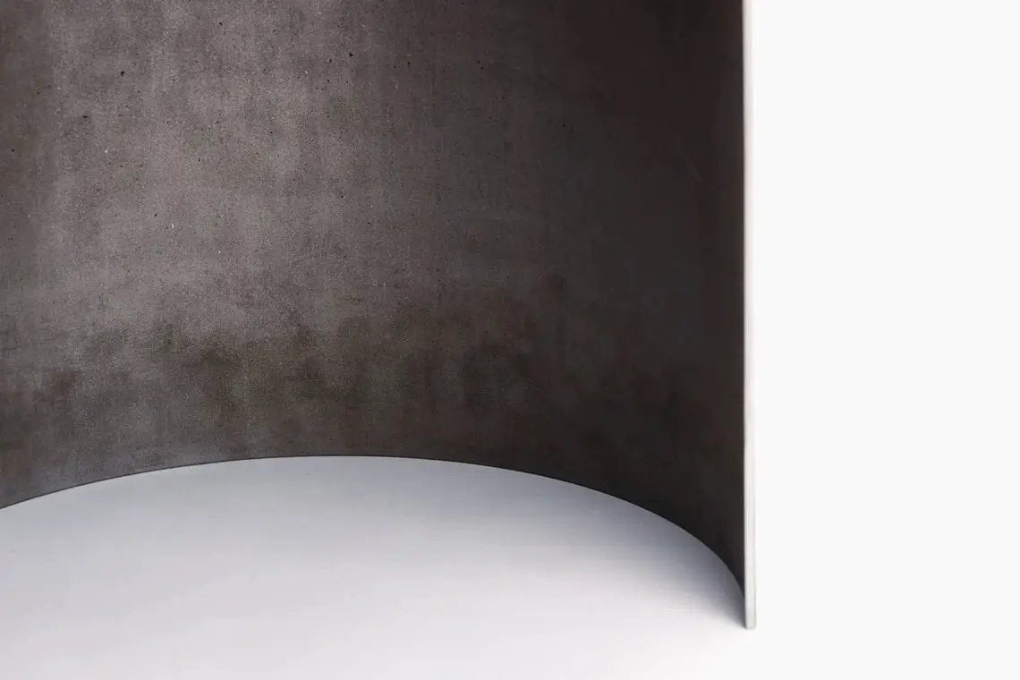 Industrial Round Steel Side Table - Minimalist Contemporary Design