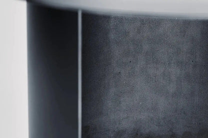 Industrial Round Steel Side Table - Minimalist Contemporary Design