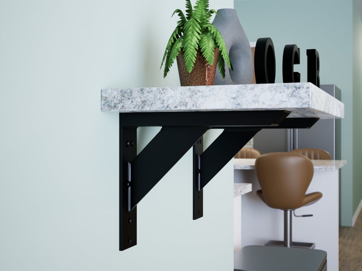 Industrial 1 inch Large Shelf Bracket®