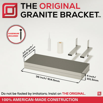The Original Floating Shower Bench Kit™ with The Original Shower Bench Bracket®