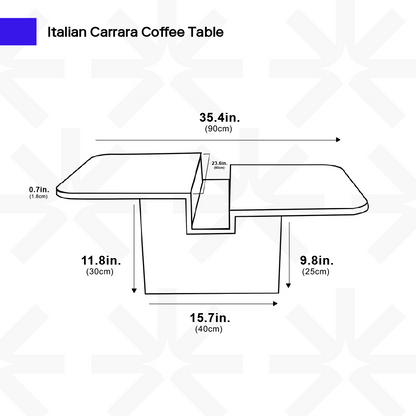 Eleganza Carrara Table