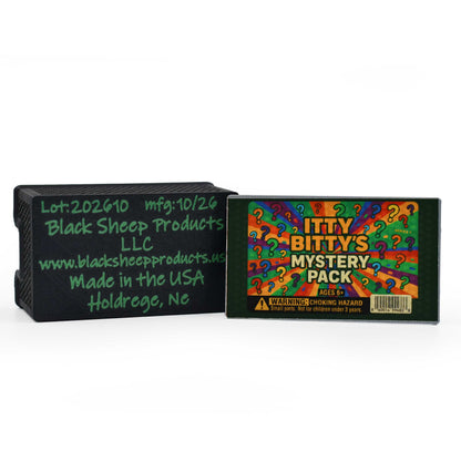 Itty Bitty's Mystery Pack | Case of 10 3D Printed Random Itty Bitty Figurines | Black Sheep Products LLC