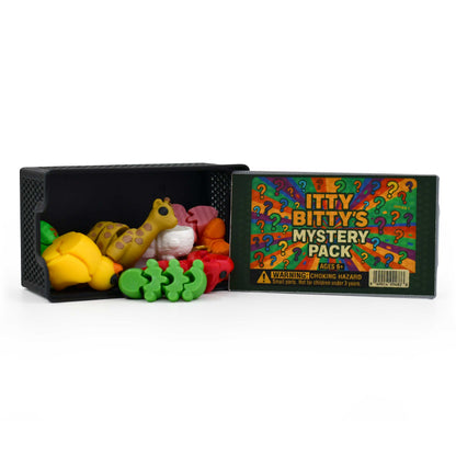Itty Bitty's Mystery Pack | Case of 10 3D Printed Random Itty Bitty Figurines | Black Sheep Products LLC