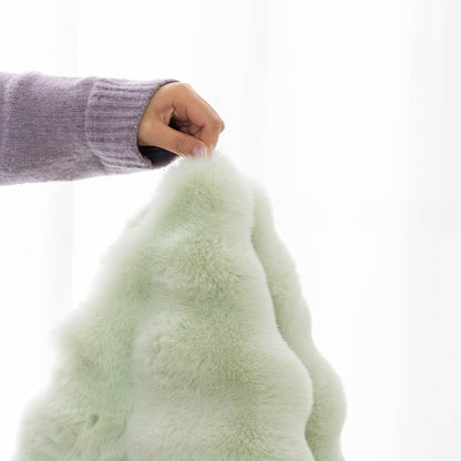 Thick Sofa Cushion Solid Color Faux Fur Fluffy Sofa Cushion Non-Slip Couch Covers