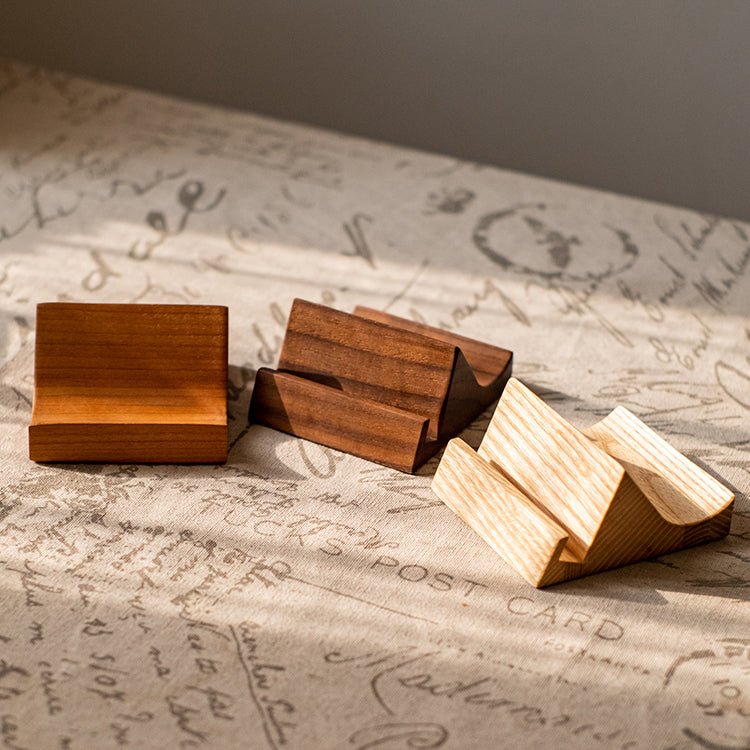 Solid Wood Cellphone Stand Desktop Stand, view 2