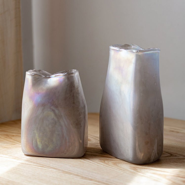 Gradient Color Art Glass Vase, view 2
