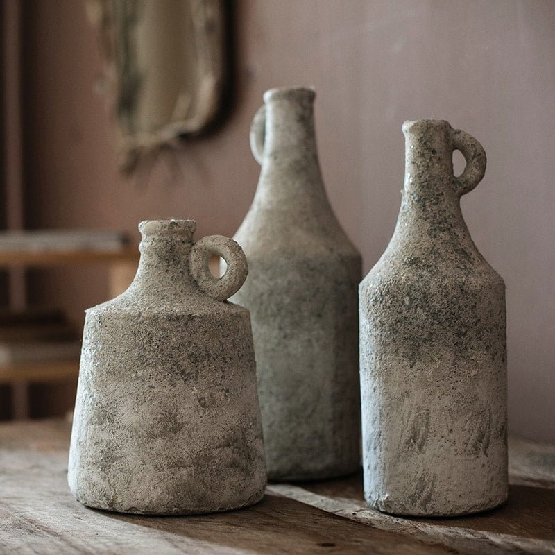 Small Opening Rough Textured Dried Flower Vase, view 2