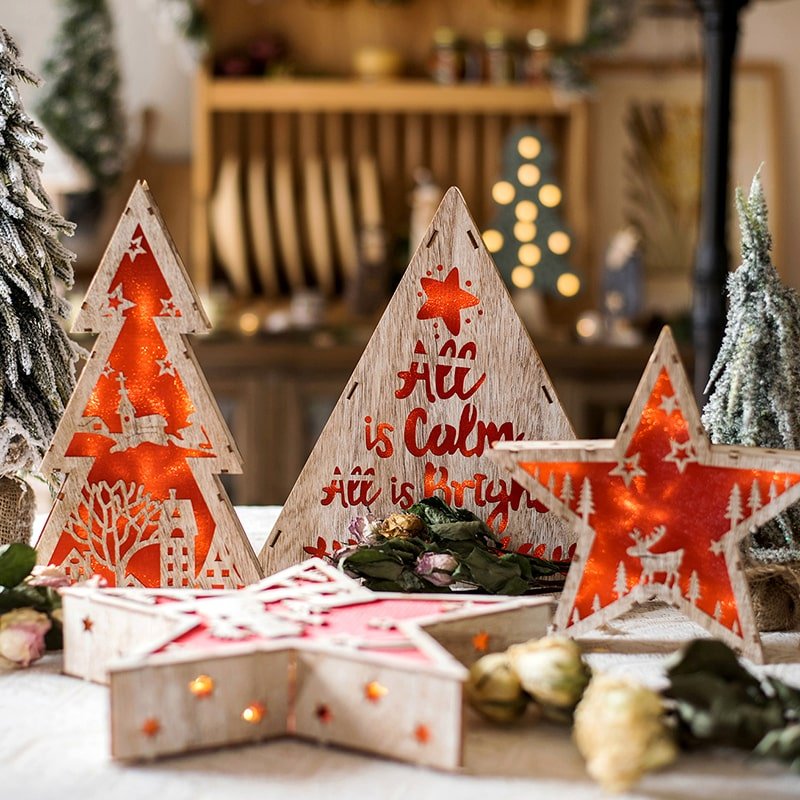 Christmas Decorative Light Box in Red, view 2