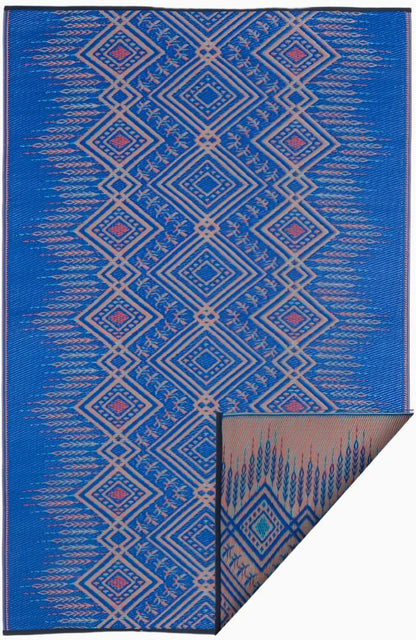 Jodhpur - Multi Blue Outdoor Rug for Patio
