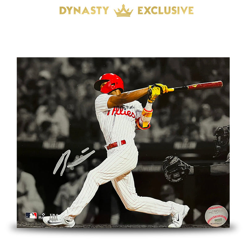 Johan Rojas First Hit Philadelphia Phillies Autographed 8" x 10" Spotlight Baseball Photo