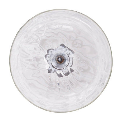 Kara Farmhouse 1-Light Textured Glass Nickel Island Pendant Light