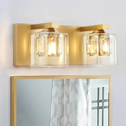Kolt Chrome Modern 2-Light Bathroom Vanity Light