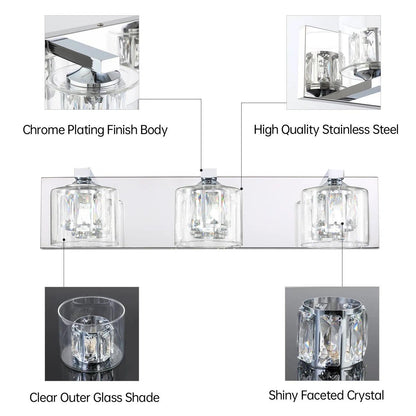 Kolt Modern 3-Light Bathroom Vanity Light