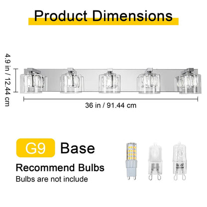 Kolt Modern 5-Light Bathroom Vanity Light