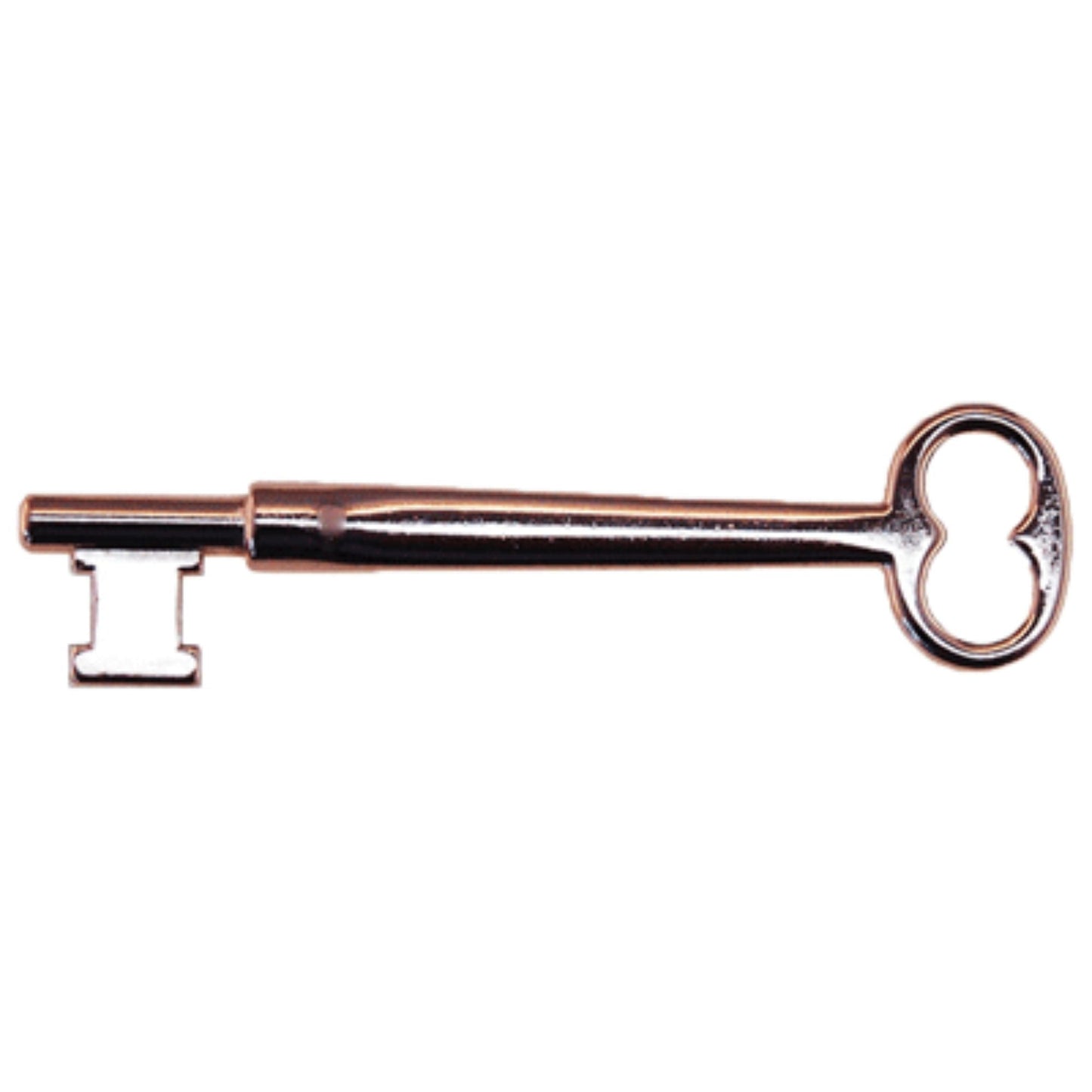 Solid Brass Skeleton Key with Double Notched Bit Premium Architectural Key for Period Homes and Restoration Projects