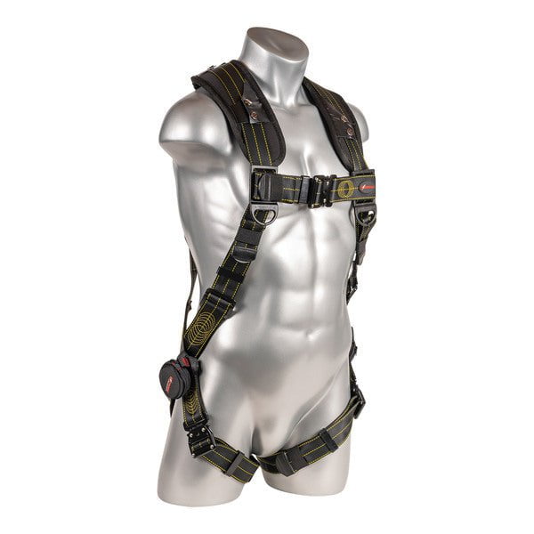 Kapture 5 Point Element Full Body Harness - Dorsal D-Ring - QC Chest & Legs - Shoulder Pads - Revolta Oil & Water Rep Webbing - All Sizes