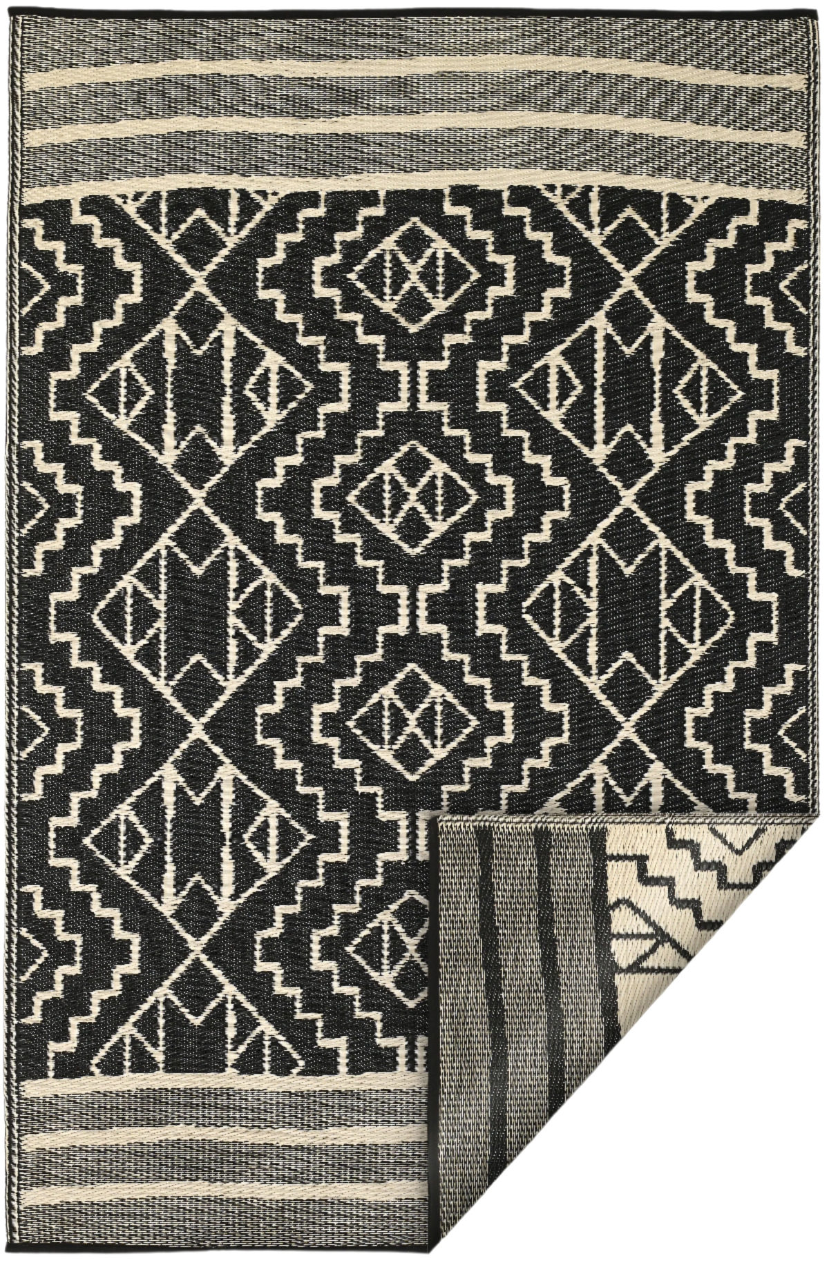 Kilimanjaro - Black Outdoor Rug for Patio