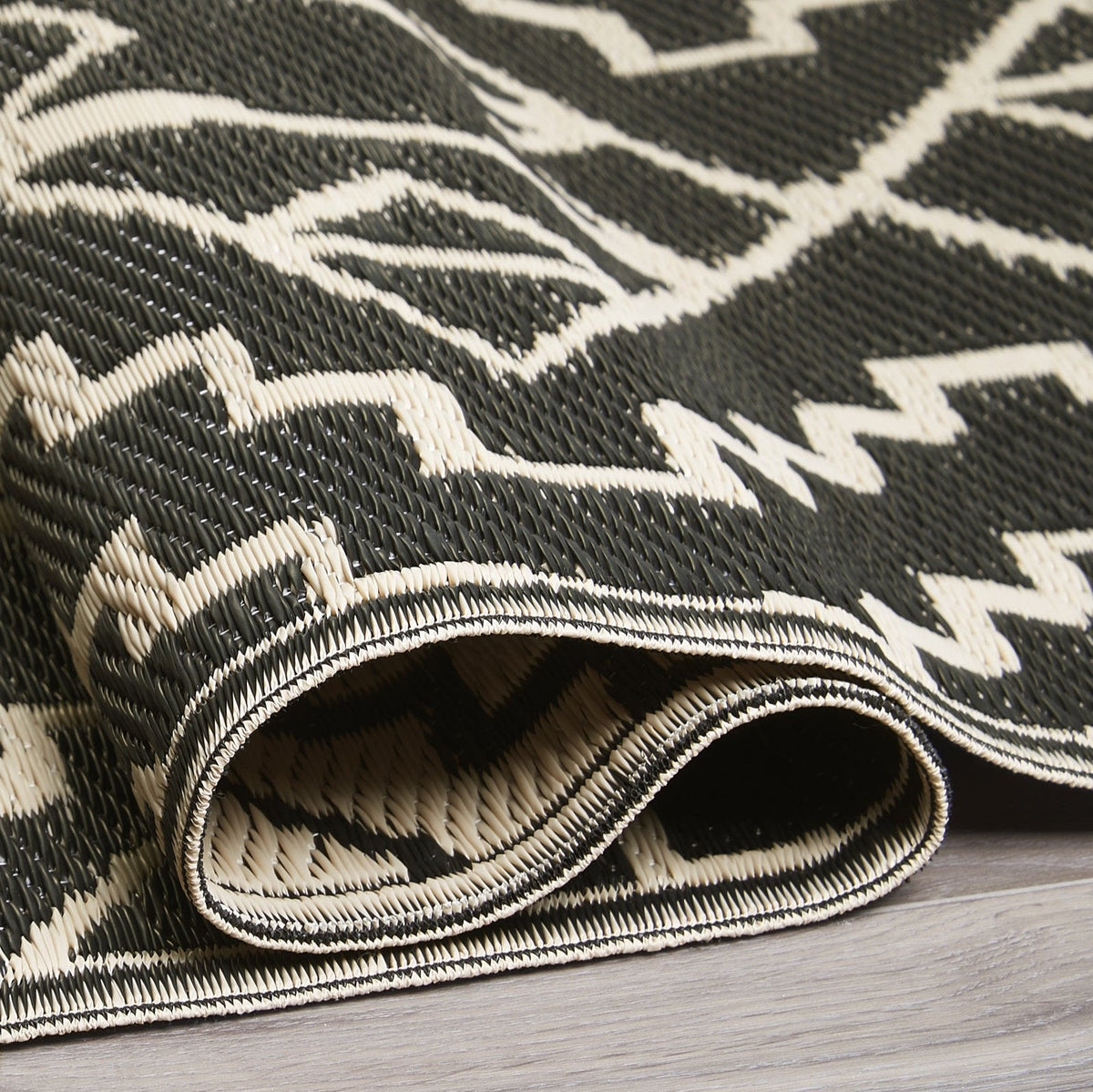 Kilimanjaro - Black Outdoor Rug for Patio