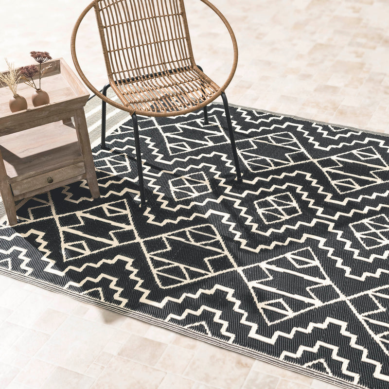 Kilimanjaro - Black Outdoor Rug for Patio