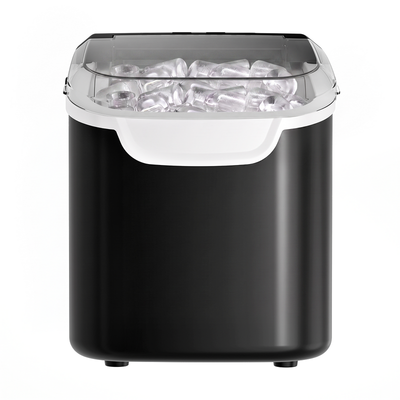 Kismile Ice Makers Countertop with Handle,8 Cubes in 6 Mins,Portable Ice Machine with Self-Cleaning for Home 58012RIM0