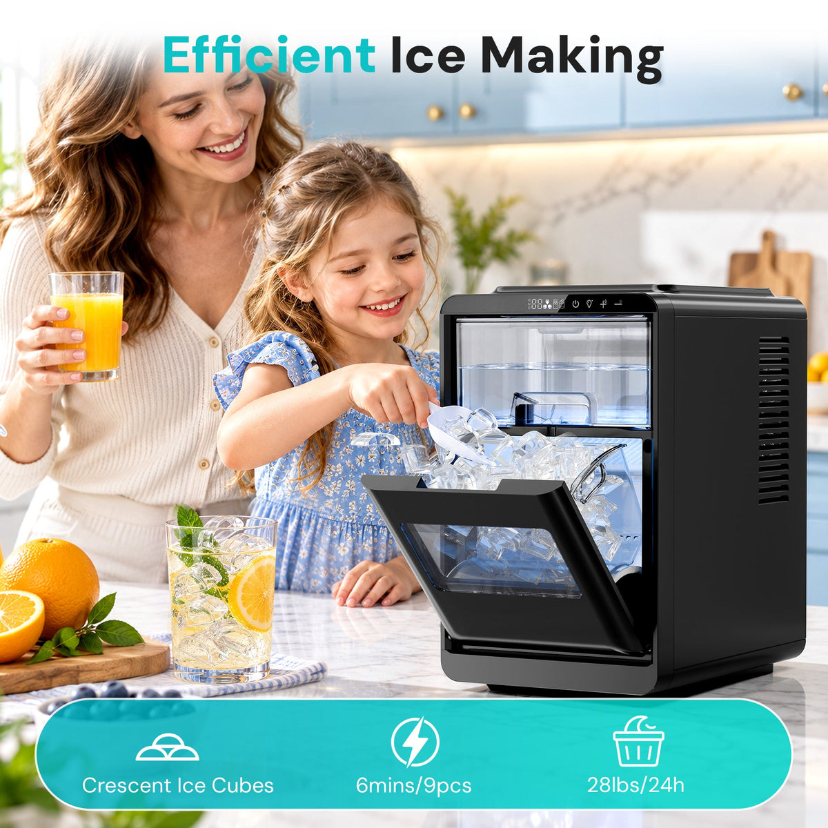 Kismile Clear Square Ice Cubes Maker 58003RIM0