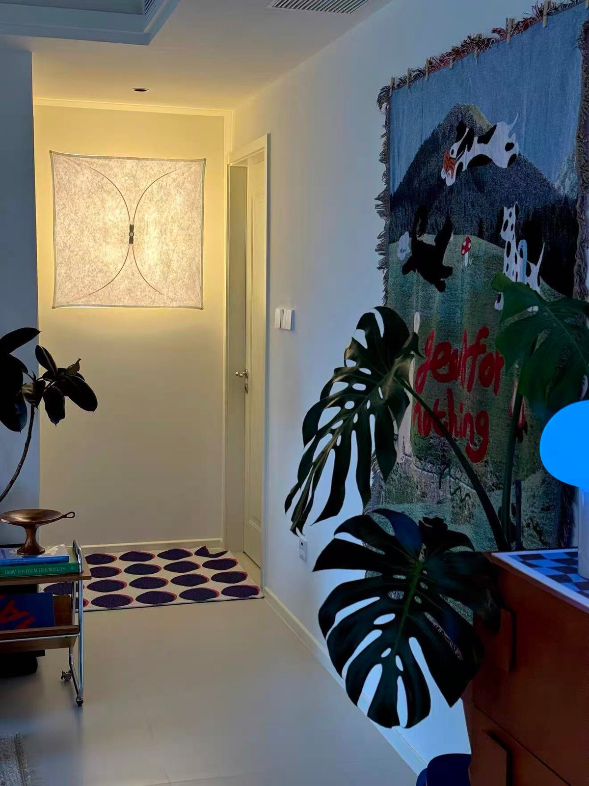 Kite Shaped Paper Wall Lamp