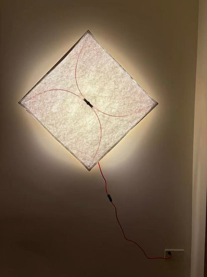Kite Shaped Paper Wall Lamp