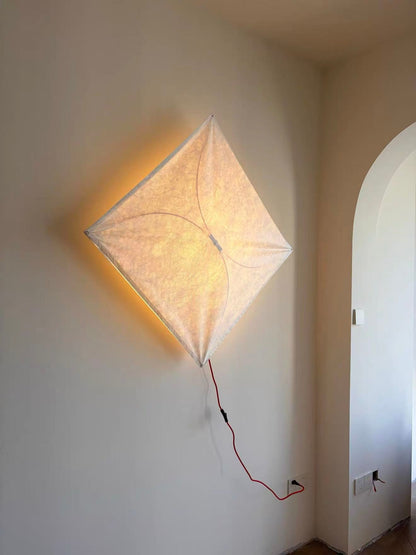 Kite Shaped Paper Wall Lamp