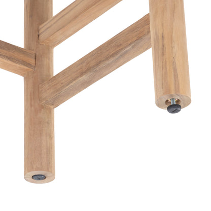 Oslo Natural Teak Indoor/Outdoor Counter Stool - 24"