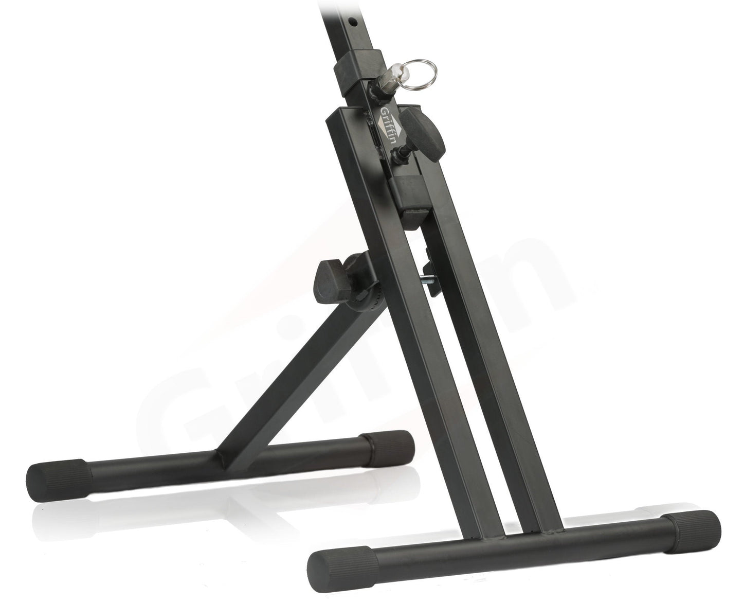 Guitar Combo Amplifier Stand by GRIFFIN | PA Speaker Karaoke Monitor Holder | Low Profile Pro-Audio Amp Tilt Back Mount Stand | Adjustable Speaker Cabinet Stage Equipment Platform Riser & Studio Chair