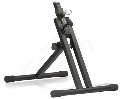 Guitar Combo Amplifier Stand by GRIFFIN | PA Speaker Karaoke Monitor Holder | Low Profile Pro-Audio Amp Tilt Back Mount Stand | Adjustable Speaker Cabinet Stage Equipment Platform Riser & Studio Chair