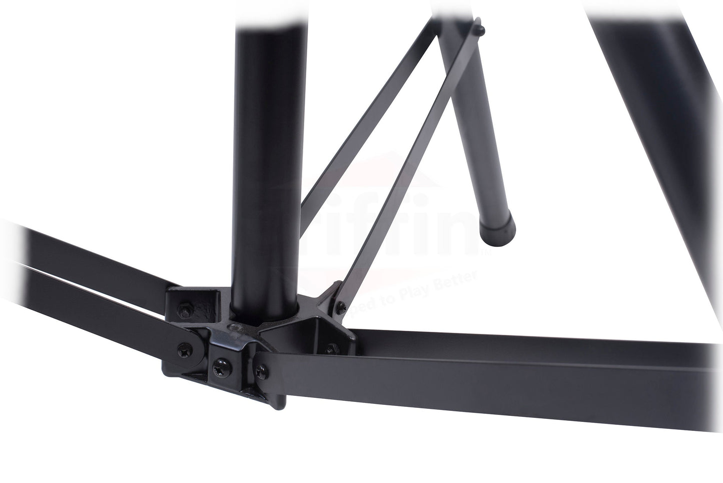GRIFFIN - Crank Up Triangle Light Truss System - DJ Booth Trussing Stand Kit for Light Cans & Speakers - Pro Audio Lighting Stage Platform Package