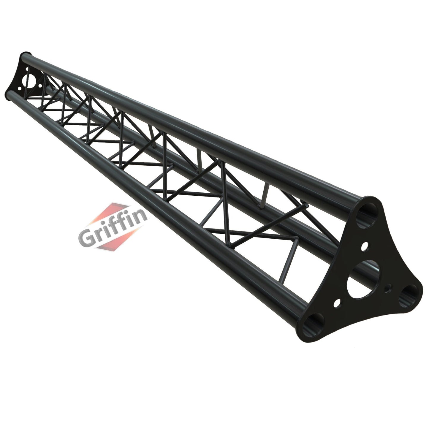 Triangle Truss Segment Extension by GRIFFIN | 5Ft Extra Trussing Section for DJ Booth Lighting System Stand | Mount Light Cans & Sound Effects for Pro Audio Equipment Gear | Parties, Live Gigs & Stage