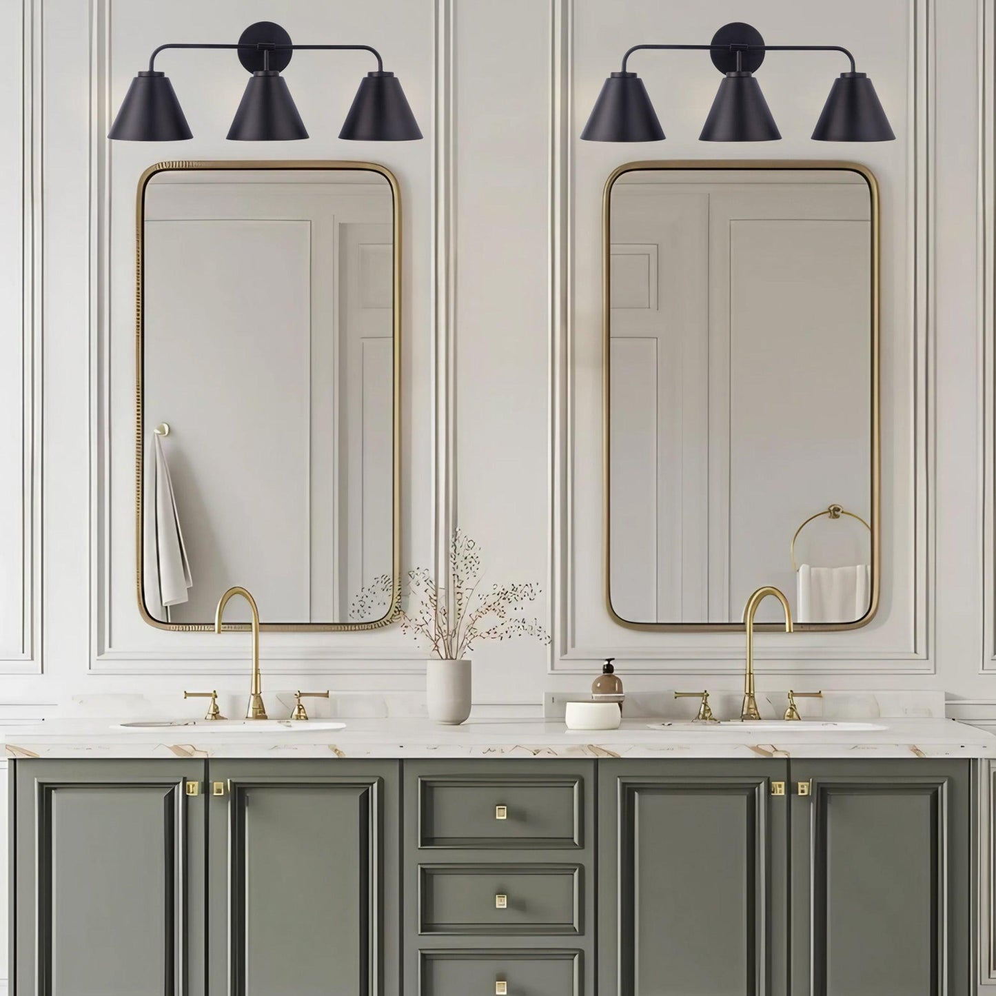 Loft Lantern Modern 3-Light Vanity Light