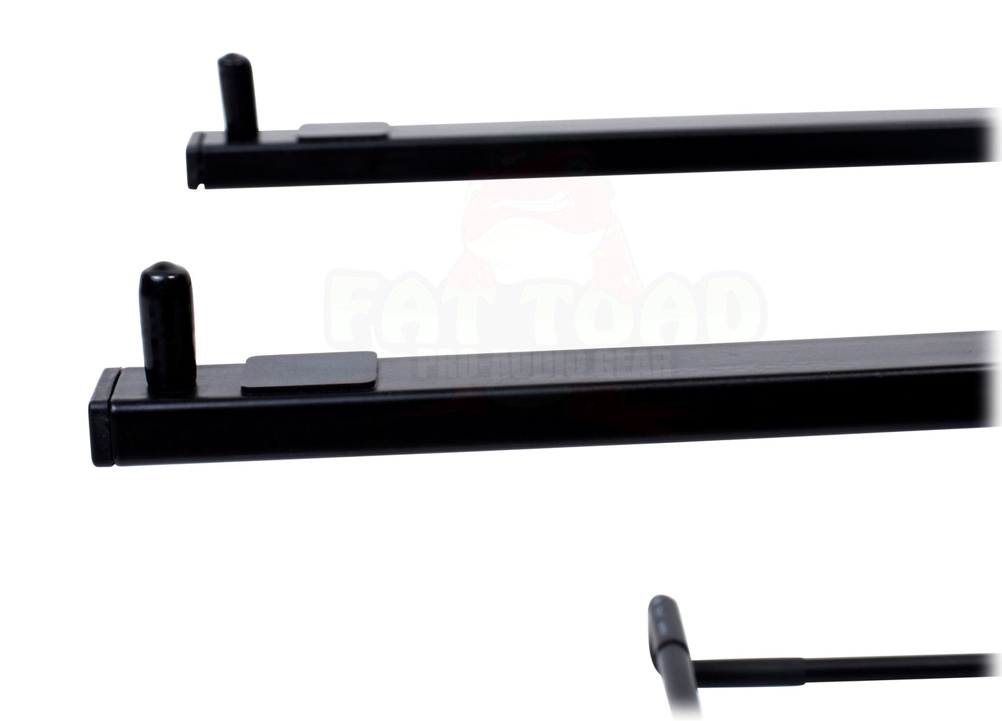 Folding DJ Laptop Stand with Sub-tray Shelf by FAT TOAD | Pro Audio Computer Table Top Rack Stand Mount for iPads, Mixer Controller & Tablets | Portable PC Gear Clamp Holder | Stage Booth, Home Office