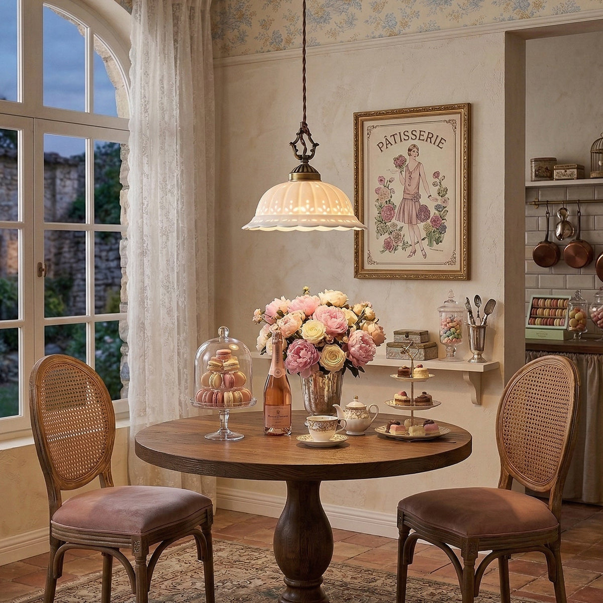 Lacelle Porcelain Pendant Lamp