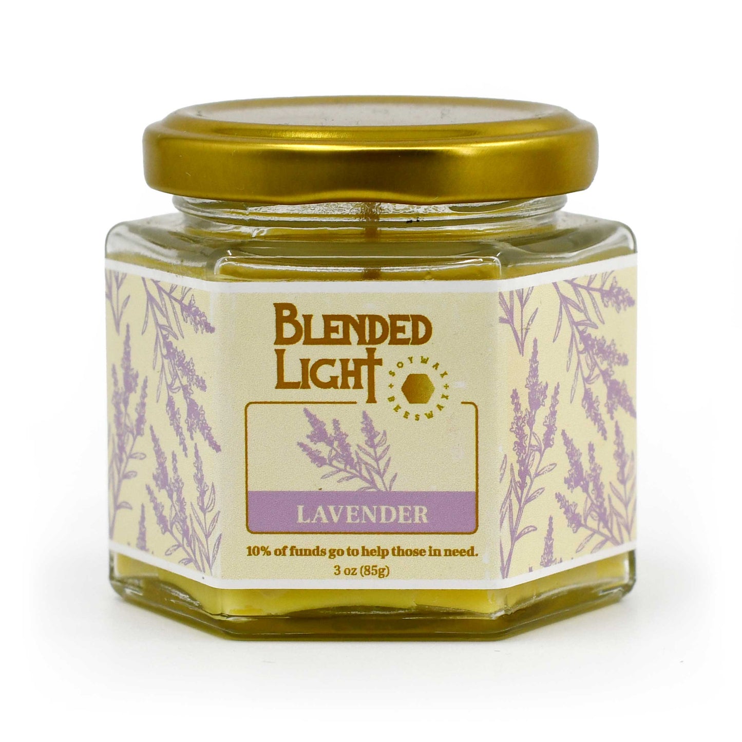 Lavender Scented Candle | Multiple Sizes | Blended Light