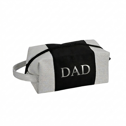 Leatherette/Canvas Black Travel Kit