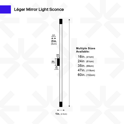Léger Mirror Light Sconce