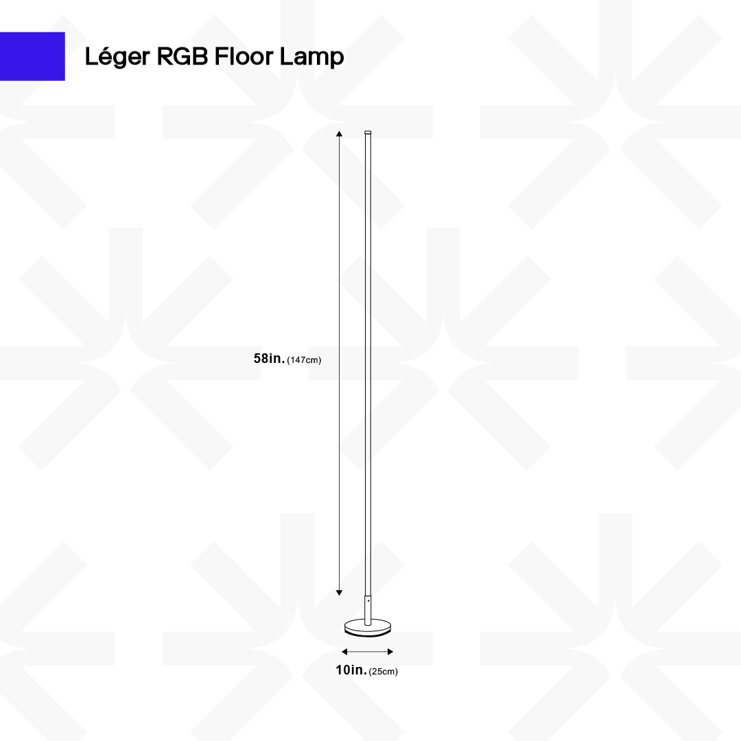Léger RGB Floor Lamp, view 9