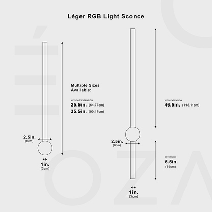 Léger RGB Light Sconce