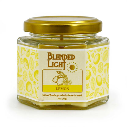 Lemon Scented Candle | Multiple Sizes | Blended Light