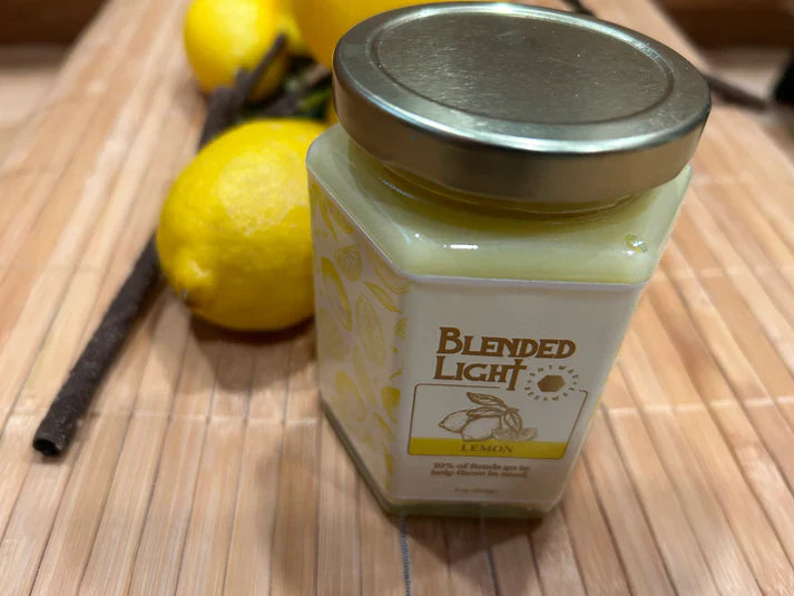 Lemon Scented Candle | Multiple Sizes | Blended Light