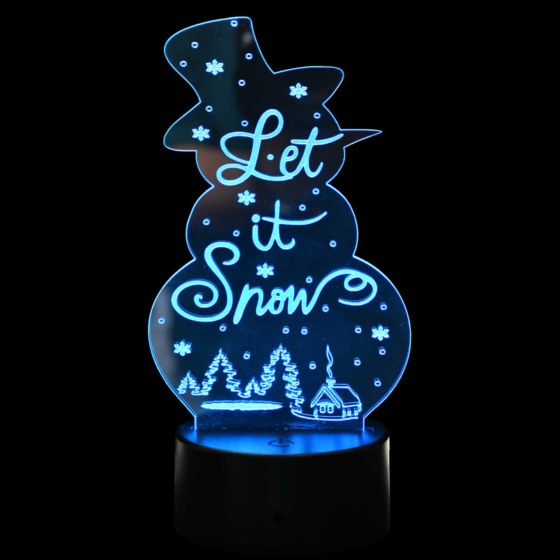 Christmas Theme LED Lighted Plaque | Multiple Sayings | Glowing Creation