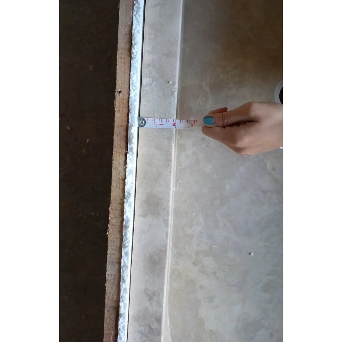 Handcrafted 48 Inch Light Travertine Rectangular Natural Stone