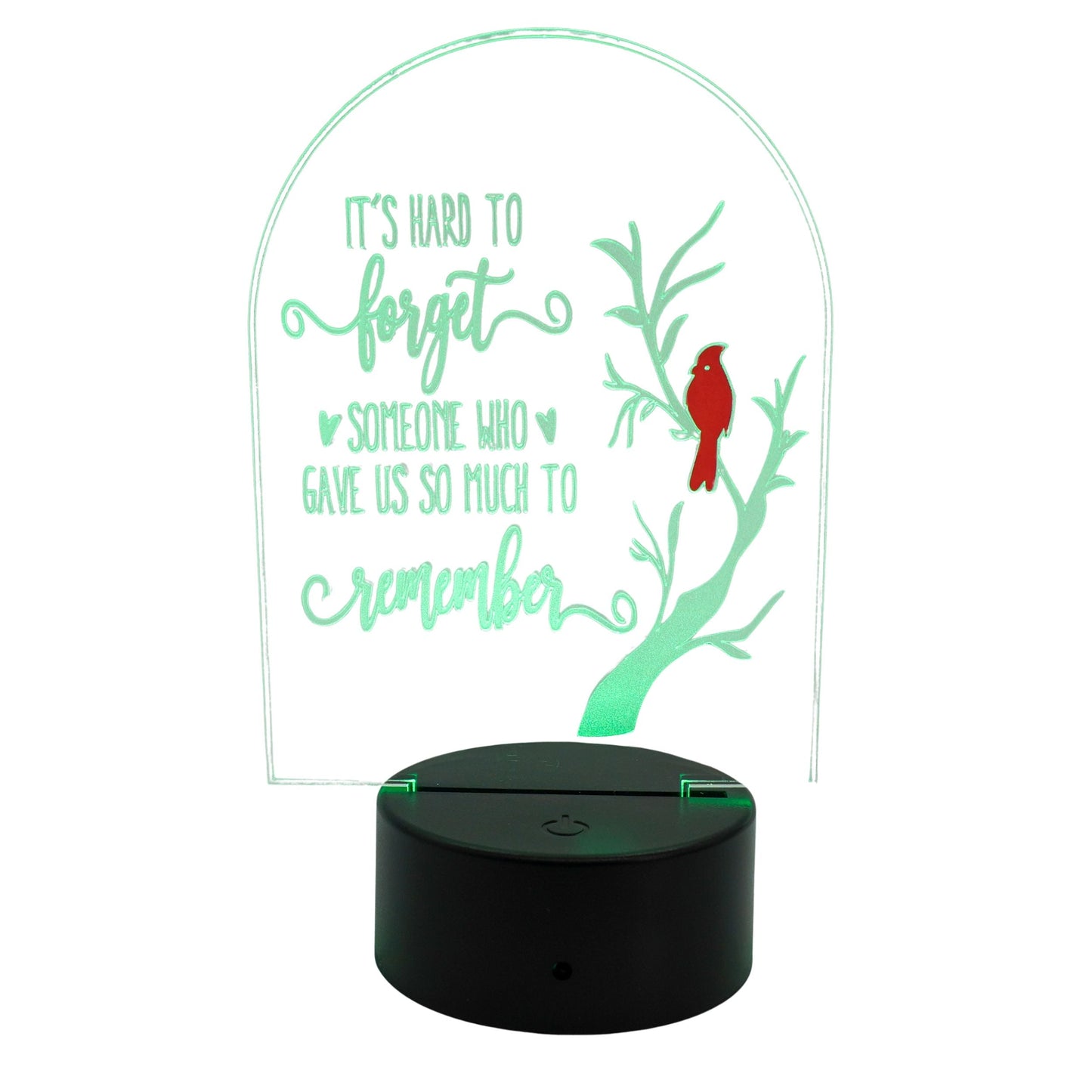 Customizable LED Lighted Memorial Plaque | Create Your Own | Glowing Creation