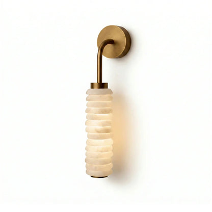 Orlena Stacked Alabaster Wall Sconce