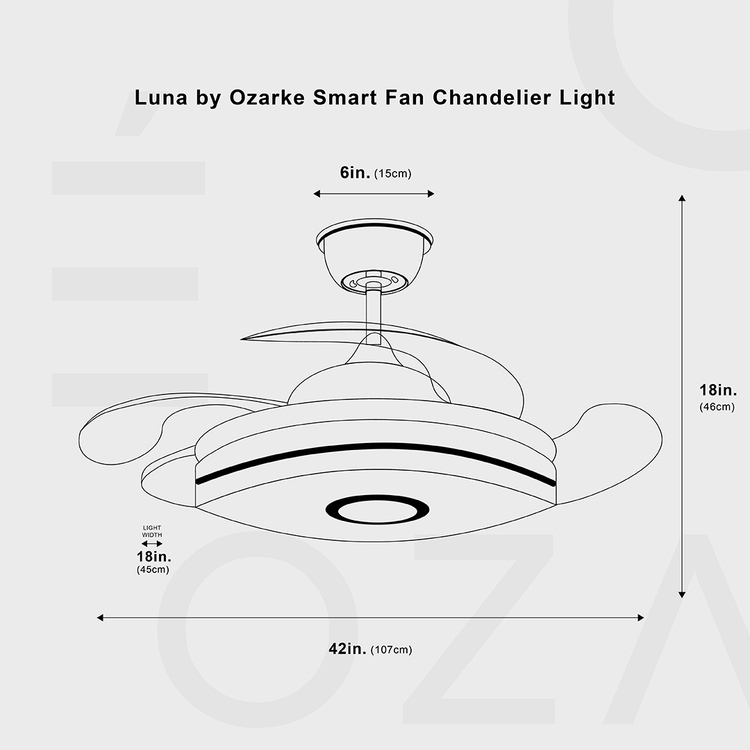 Luna Smart Fandelier