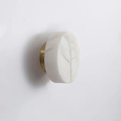Disc Shaped Alabaster Wall Light