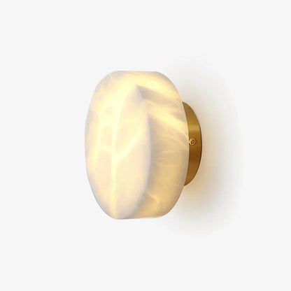 Disc Shaped Alabaster Wall Light